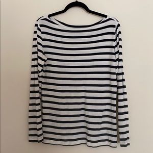 Striped Boatneck Top